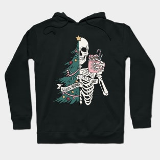 "Sorta Scary Sorta Merry" Christmas Skeleton Hoodie